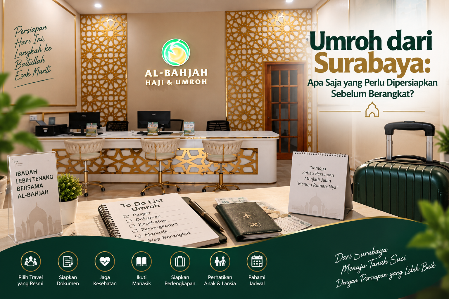 Persiapan umroh dari Surabaya sebelum berangkat