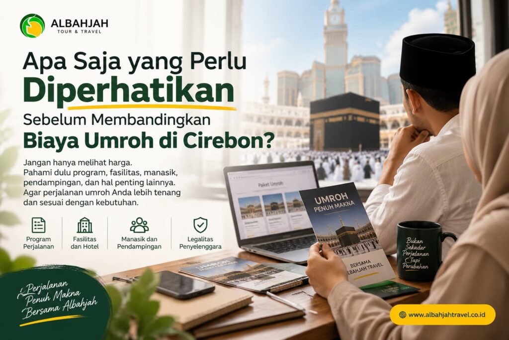 Calon jamaah membandingkan biaya dan program umroh di Cirebon sebelum memilih travel umroh