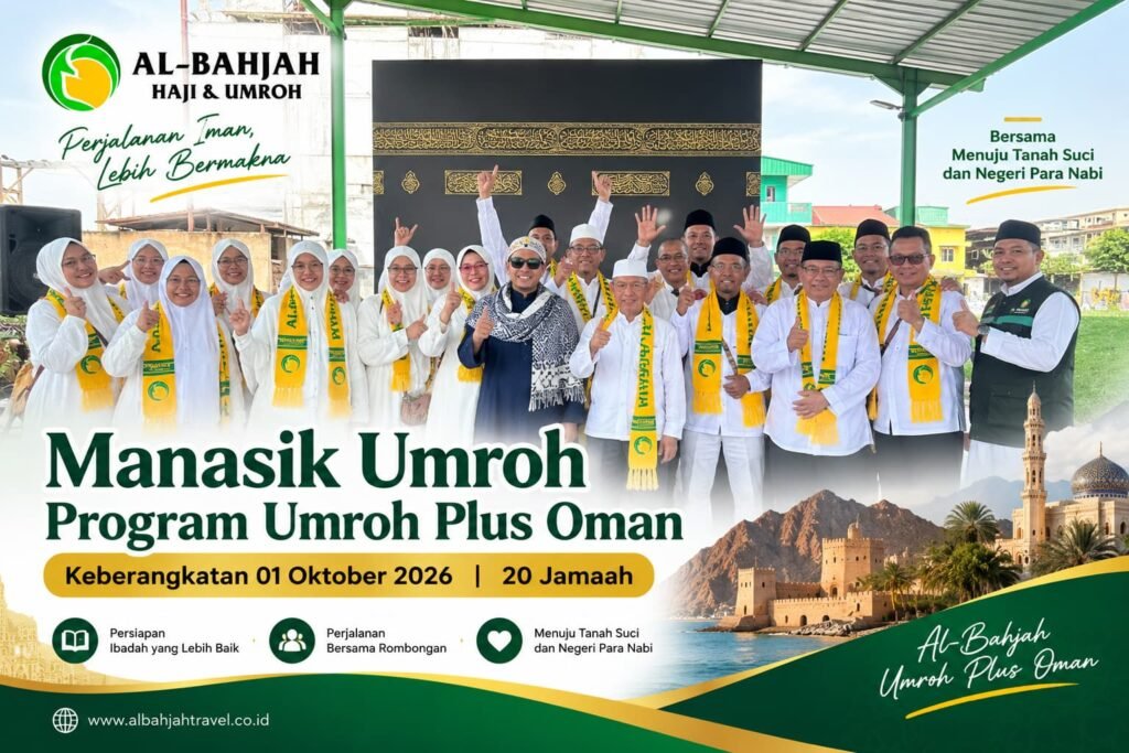 Manasik 20 jamaah Program Umroh Plus Oman Al-Bahjah sebelum keberangkatan 1 Oktober 2026