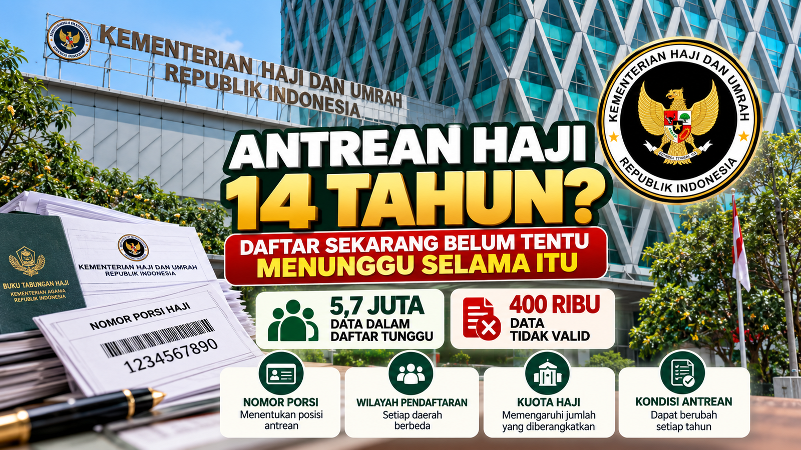 Antrean haji 14 tahun dan masa tunggu jemaah