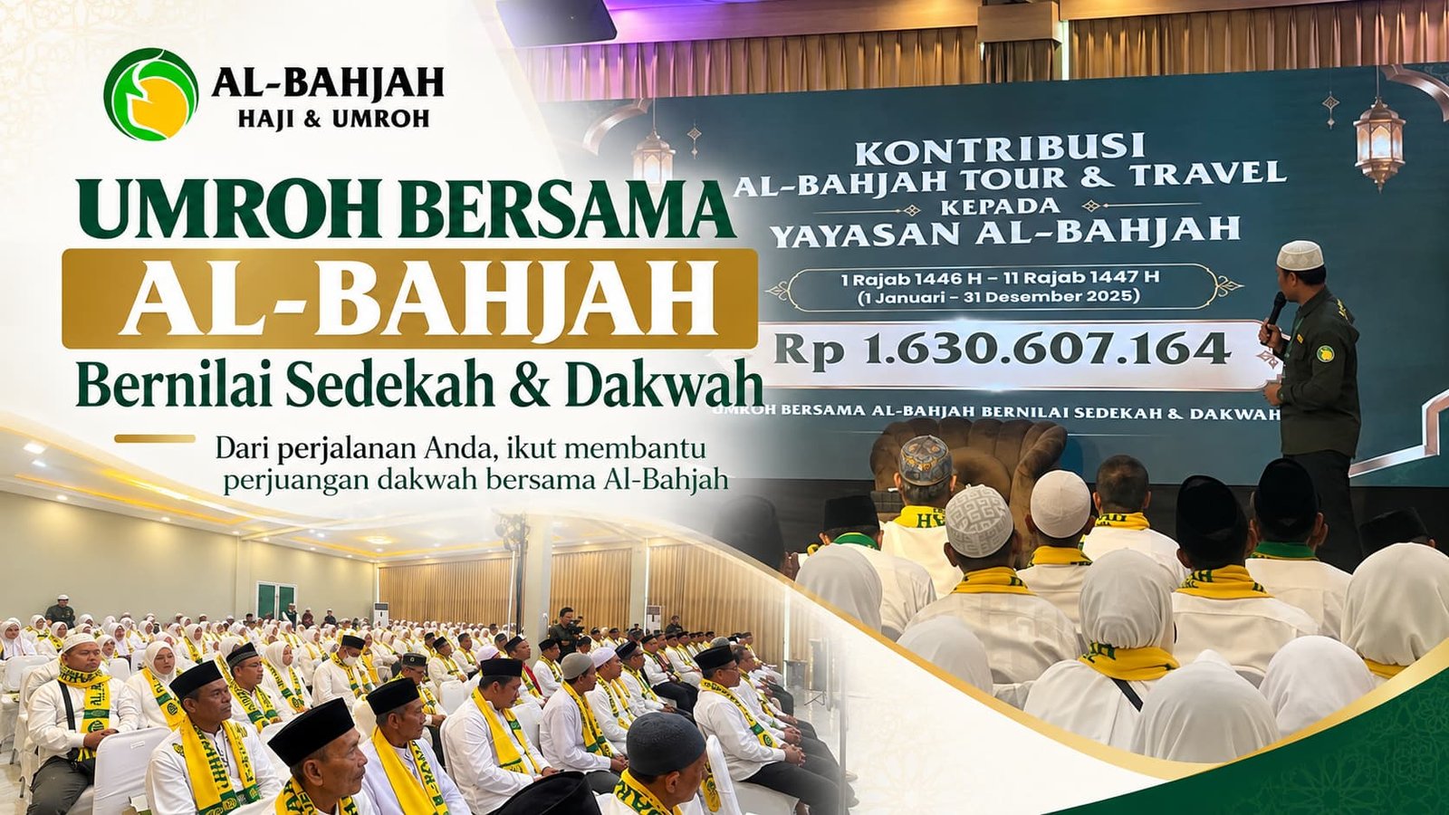 Jamaah Al-Bahjah Travel mengikuti manasik Umroh bersama Buya Yahya sebagai bagian dari perjalanan Umroh bernilai sedekah dan dakwah